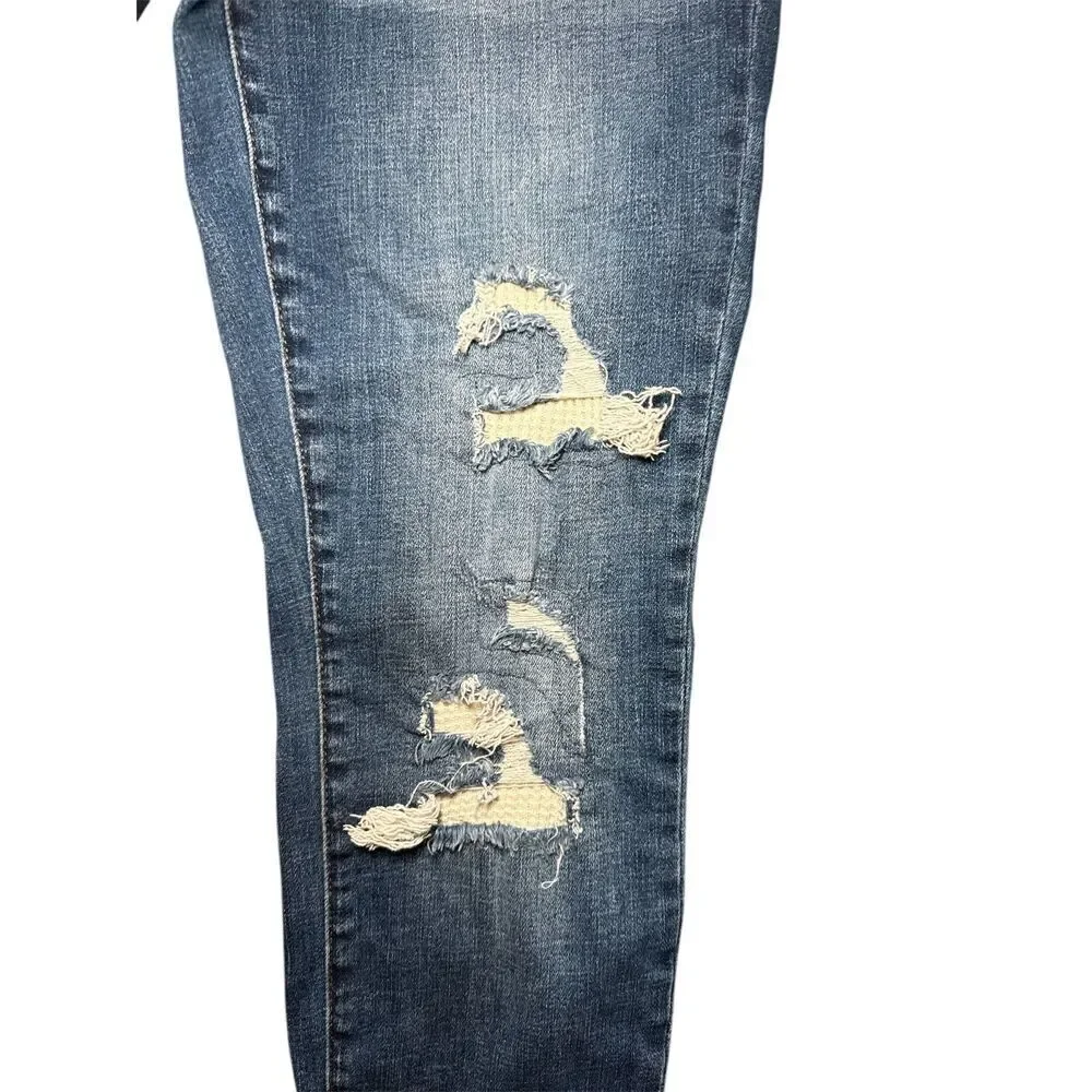Judy Blue Boyfriend Fit Distressed Mid-Rise Jean Sz: 1/25 - Picture 4 of 5